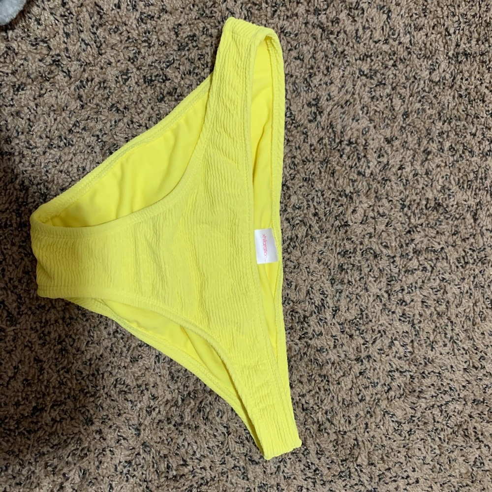 Yellow bikini bottoms
